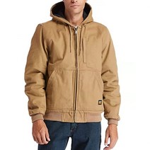 팀버랜드(Timberland) Gritman 안감 캔버스 후드 재킷 제트 블랙 4XL, Dark Wheat