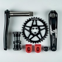호환 ZRACE BLADE 1x10 단 크랭크셋 이글 투스. MTB XC TR AM 175mm.32T 34T 36T.B8 73 체인셋, 02 175mm_01 32T_01 BSA