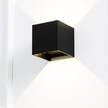 LED 모던 사각 외부 벽등 8W (블랙/화이트)2컬러, 화이트WH