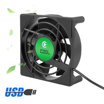 캠핑용히터 캠핑용라지에이터DC 5V USB 미니 냉각 소형 팬 80x80x25mm 무소음 tv 박스 라디에이터 7 블레, 01 Black_01 7