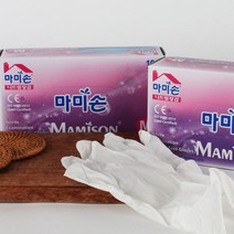 마미손 니트릴 M 화이트 X1개 100매, 1개, 중(M)