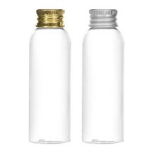 알루미늄캡 50ml 60ml 75ml 80ml 100ml 어메니티 공병, 1개, 60ml(L)투명용기 골드캡