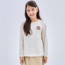MLB KIDS 베이직 레터링 로고 티셔츠 NY (D.Cream)