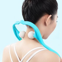 빼다 골프공 목 어깨 척추 짜릿한 셀프 지압 마사지 안마기, 핑크
