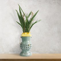 작은정원사 산천보세 투각분 동양란 승진 취임 선물 동양난 서재화분 개업선물, 산천보세 투각분 (SH0141T)