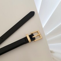 이태리 소가죽 15mm 여성 심플 디자인 금장 벨트 3col