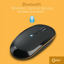 갤럭시탭/탭4/탭A/탭프로 블루투스 무소음 마우스, 1개, WE049-블랙