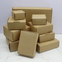 크라프트박스5Pcs 스퀘어 화이트/크래프트/블랙 포장 상자 웨딩 파티 부탁 용품 수제 비누 초콜릿 비행기, 01 kraft_10 5.8x5.8x3.2cm