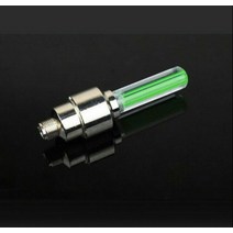 타이어 밸브캡 야광 마개 2pcs 자동차 휠 led 라이트 motocycle 자전거 캡, 초록