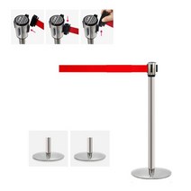 무료배송라인 차단봉 벨트 바리게이트 펜스 안전 가이드 간이, 헤어라인-황색