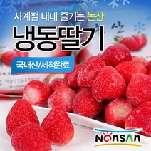 [뉴뜨레] 중국산 냉동딸기S 1kg 가당딸기 딸기청 드라이아이스포장, 6팩