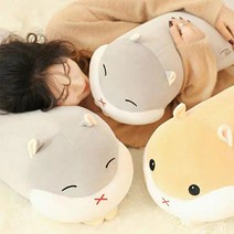 롱 햄스터 대형모찌인형 바디필로우 수면인형 80cm 100cm 120cm, 그레이