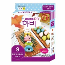 클레이 동물모양 떡 세트 만들기 키트 재료 미술 수업 활동 도안 꾸미기 방과후 모델링 크라프트 미니어쳐