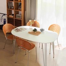 프리츠한센 철제 라운드 식탁 다이닝 홈카페 모던 감성 미드센추리 테이블 책상, 08.140x80x75 대리석