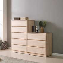 편백러브 비비 편백나무 3단 5단 원목서랍장 800 수납장, 3단서랍장