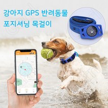 Garrl 반려동물 위치추적기 GPS 추적기 고양이 강아지 위치추적 목걸이 방수 애견 스마트 착용, 블루
