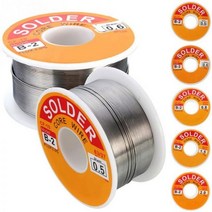 논용접봉 스텐용접봉 알곤 무연납 50g100g 용접 솔더 0.60.811.2 6337 플럭스 2.0% 납땜 와이어 롤 용융 로진 코어 무 세척 주석 BGA 공구, 0.5mm, 50g