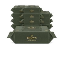 브라운 네이처 아기물티슈 프리미엄 캡형, 30매, 10개