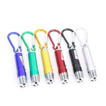 두 개 구입 하나 무료 다기능 carabiner 손전등 UV 램프 돈 감지 미니 손전등 적외선 레이저 포인터, 혼합 색상 포장 2개 구매 시 1개 무료