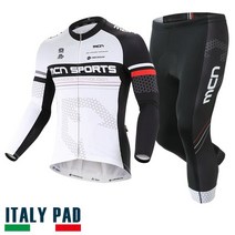 MCN 남자 긴팔+7부 라이딩 사이클 로드 자전거 의류 옷 세트 노멀크러쉬