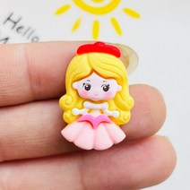 사랑스러운 미니 카와이 만화 공주 시리즈 수지 스크랩북 DIY 주얼리 머리핀 액세서리 장식 공예 10 개, [03] B