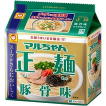 돈코츠 미소 일본 라멘 마루짱 정면 돼지뼈 맛 5끼 팩 89g×5식×6개, 상품선택