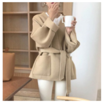 [유니즈] 스트랩 포켓 모직 가디건 코트 + 레모나산 1p