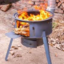 무연통펠렛난로 무연 소각 난로 캠핑 스토브 주택, 매우 두꺼운 68cm