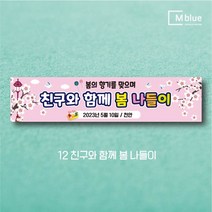 엠블루16 봄여행 봄꽃여행 봄나들이 꽃구경 봄산책 봄바다 제주도 여행 어린이집 단합회 워크숍 워크샵 행사 현수막, 12_친구와 함께 봄 나들이