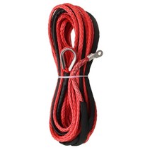 와이어윈치 수동윈치 전동윈치 3/16 "x 견인 로프 합성 섬유 윈치 라인 케이블 ATV UTV 5500mm * 15m, 01 빨간