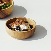 롬우드 아카시아 원목 요거트 볼접시 소 12.5cm, 아카시아 요거트 볼접시[소]