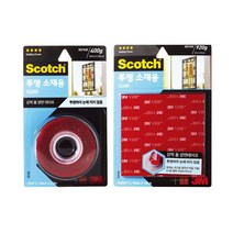 Scotch 스카치 DIY(인테리어) 강력 투명 소재용 폼 양면 테이프, 1개