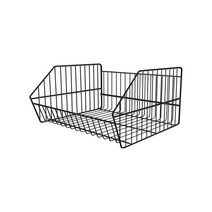 레이어드 바구니 진열대 점블 스낵 펜트리 선반 매대, LAYER-B1 바구니 화이트