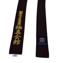 태권도 발차기미트 태권도복 Kyokushin 가라테 벨트 Kyokushinkai 일본 토 맞춤형 자수 단어 포함, 갈색, 280cm