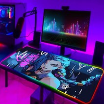 게이밍 의자리그 오브 레전드 컴퓨터 매트 RGB 마우스 게임 패드 Pc 액세서리 게이머 키보드 애니메이션, 01 HC006615_06 300x800x3mm
