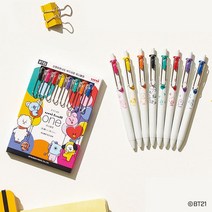 한정판 유니 BT21 유니볼원 0.38mm(단품/8색세트) BT21/UMN-SBT/에메랄드, BT21 UMN-SBT 에메랄드