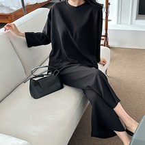 더로만 데일리 와이드 트임 투피스 셋업