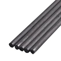 검은 탄소 막대 흑연 전극 실린더 바 5 개 산업용 고온 전도성, 04 8mm_06 Length 300mm