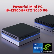 히어로박스 미니 PC 데스크탑 저렴한 미니 게임 PC i9 12900H NVIDIA RTX3060 6G Thunderbolt 4 2 * DDR4 N, 03 i7-12700H GTX1060 4G_03 UK, 08 64GB DDR4 2TB NVMe