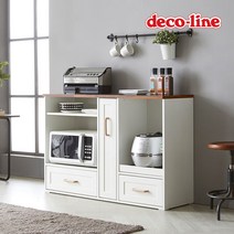 데코라인 코넬 빈츠 1200 수납 렌지대 DGJ003C, 화이트-화이트상판