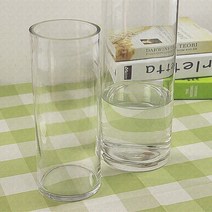 병 라운드 10cm 플라스틱 꽃병 구경 초대형 두꺼운 호텔 아크릴 투명-73245, 22. 스트레이트 입 15CM 높이