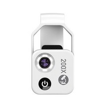 카메라렌즈 캐논 호환 렌즈 시그마 새로운 200X 스마트 폰 카메라 현미경 렌즈 CPL 모바일 LED 라이트 마이, 01 White