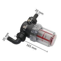투명 50 메쉬 미세 여과 정수 필터 20mm 25mm 가시 농업 도구 정원 관개 필터 1 pcs