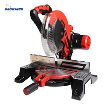 각도절단기 10 인치 전동 톱 알루미늄 기계 220v1800w 다기능 원형 톱 45도 절단 마이터 톱질 알루미늄 기계, Withou Blade