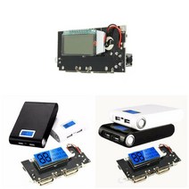 LED 광고판 전광판 차량 휴대용 미니 간판 휴대 배터리 충전기 모듈 보드 듀얼 USB 디지털 디스플레이 5V 1A/21A 충전 액세서리 813EA 2, As show