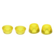GHSHOP 트럭 Longboard 크루저를 위한 두 배 세트 90a 스케이트보드 상단 및 하단 부싱, PU, 투명 노란색