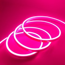 삼항LED DC5V용 실리콘면발광 V3 LED바/인테리어 조명 식빵등, 핑크LED(10cm당 기본연결발송)