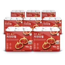 한예지 4겹 셰프 키친타올 100매 6롤 8팩, 단품