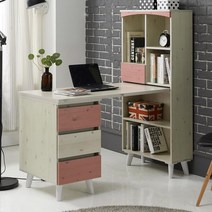 학생 공부방 아이방 서랍장 책장 책꽂이 책상세트 디자인 깔끔한 서재 감성 심플, 워시