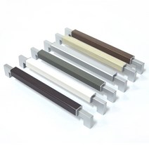 작은손가구철물 2구 사각장농손잡이 288mm, 백색